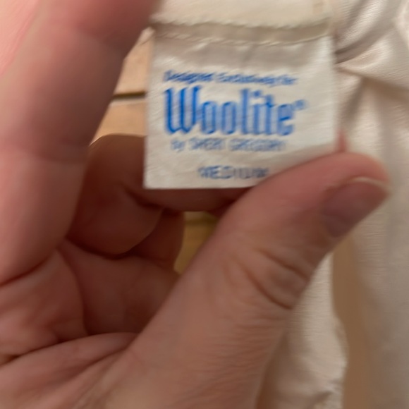 Vintage cream teddy camisole size M - Picture 7 of 9